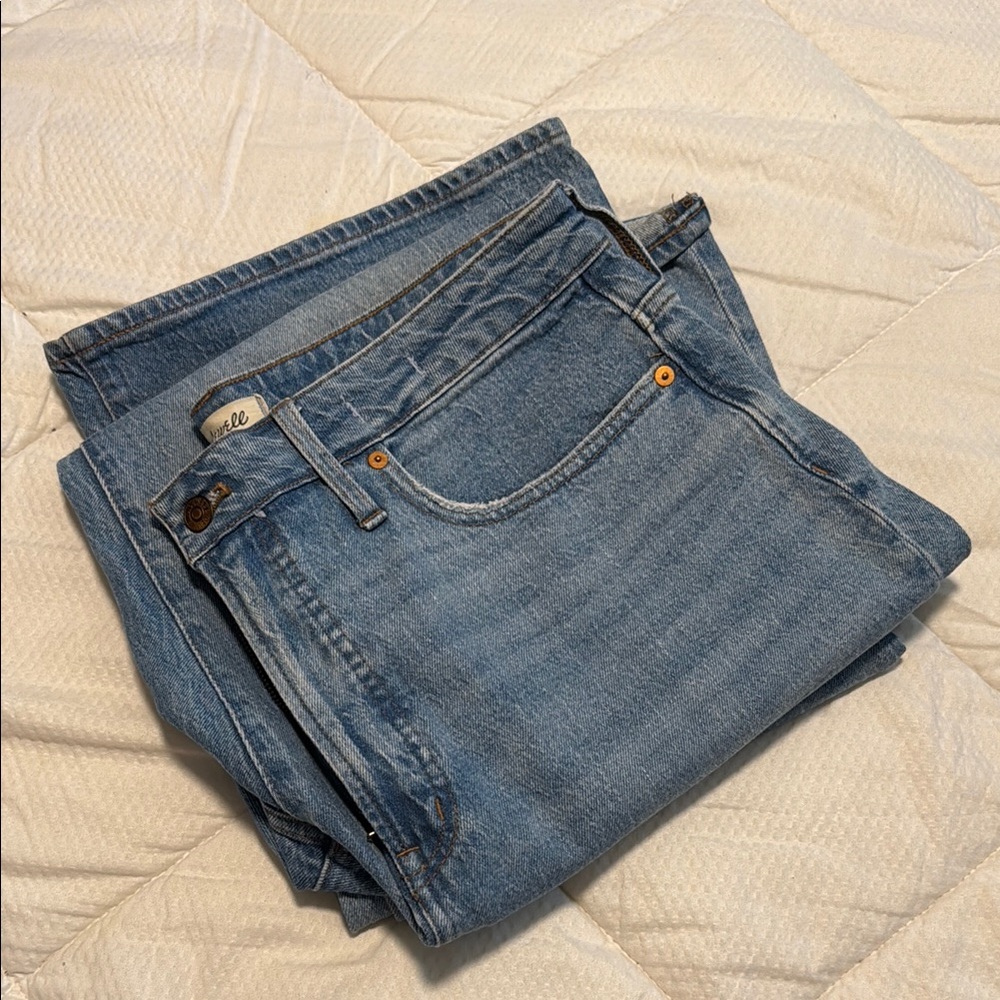 Madewell Light Blue Denim The Curvy perfect vintage flare Jeans tall 32T 32
